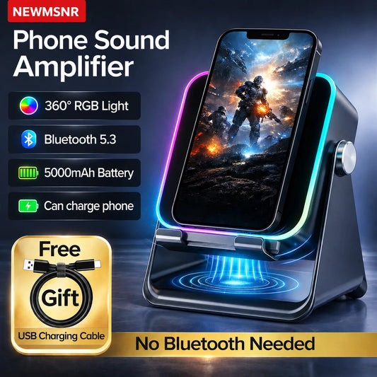 Acoustic Amplifier PowerBank Phone Stand