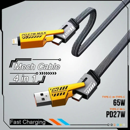 Four-in-One Multi-Port Charging Cable